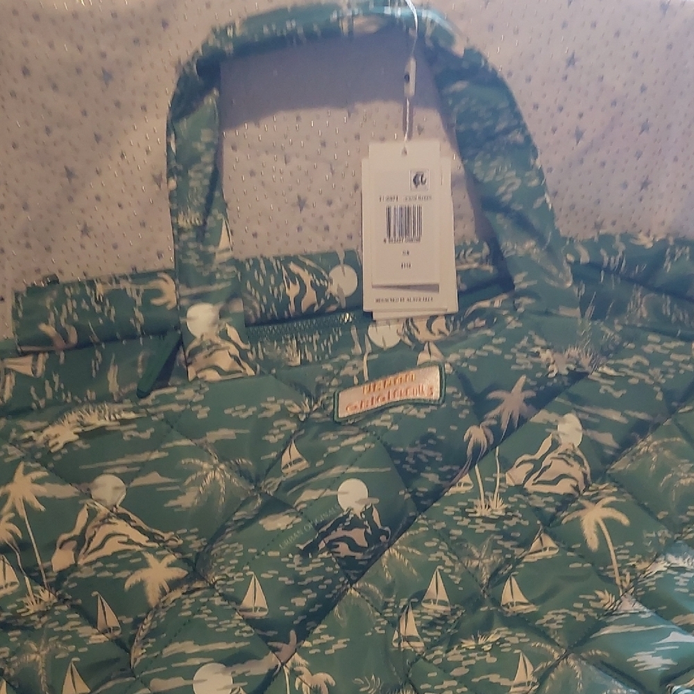 Green Quilted Tote Bag - Picture 3 of 11